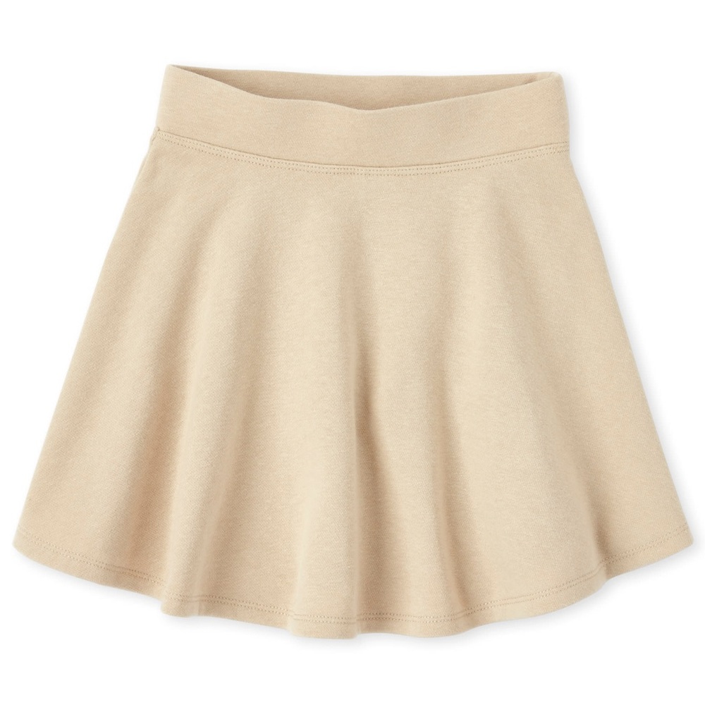 Girls Uniform Ponte Knit Skort - Sandy